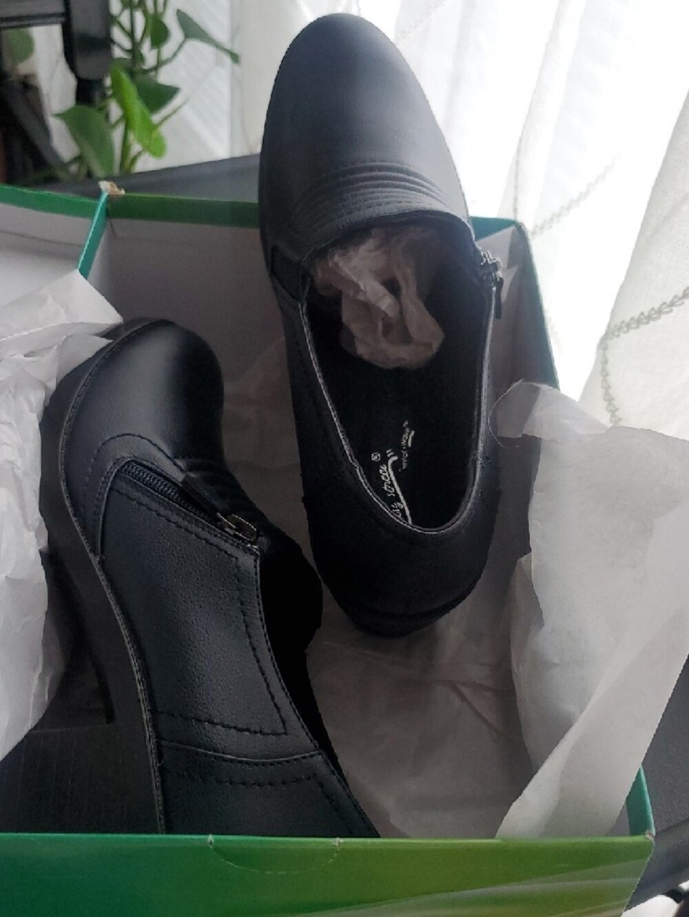 Naturalizer Navy Zip Ankle Booties